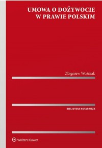 Umowa o dożywocie w prawie polskim - okładka książki