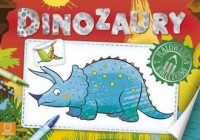 Dinozaury. Malowanka z naklejkami - okładka książki