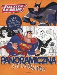 Justice League. Panoramiczna kolorowanka - okładka książki