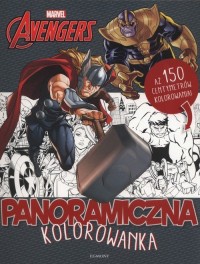 Marvel Avengers. Panoramiczna kolorowanka - okładka książki