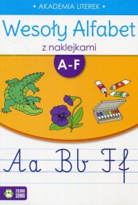 Wesoły alfabet z naklejkami A-F - okładka podręcznika