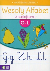 Wesoły alfabet z naklejkami G-L - okładka podręcznika
