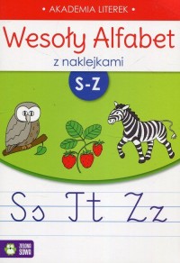 Wesoły alfabet z naklejkami S-Z - okładka podręcznika