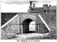 Most sklepiony na 84 wiorście - zdjęcie reprintu, mapy