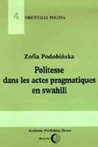 Politesse dans les actes pragmatiques - okładka książki