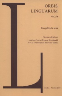 Orbis Linguarum vol 50 - okładka książki