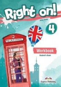 Right On! 4 WB + DigiBook - okładka podręcznika