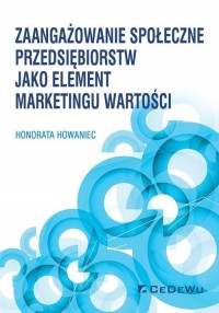 Zaangażowanie społeczne przedsiębiorstw - okładka książki