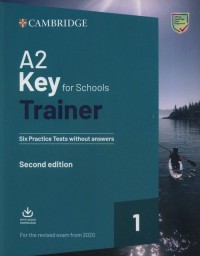 A2 Key for Schools Trainer 1 for - okładka podręcznika