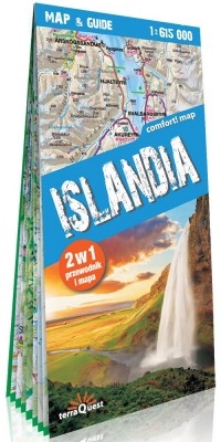Comfort! map&guide. Islandia 2w1 - okładka książki
