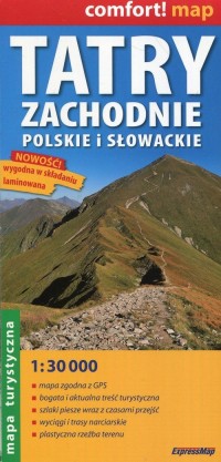 Comfort!map Tatry Zach. Polskie - okładka książki