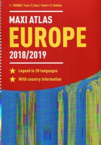 Maxi-Atlas Europa 2018/2019 1:750 - okładka książki