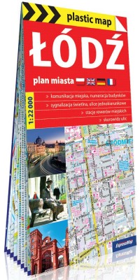 Plastic map Łódź - plan miasta - okładka książki