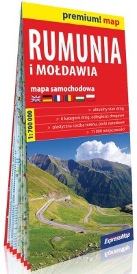 Rumunia i Mołdawia 1:700 000 mapa - okładka książki
