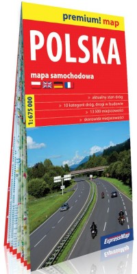 Premium!map Polska 1:675 000 mapa - okładka książki