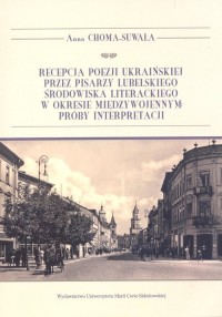 Recepcja poezji ukraińskiej przez - okładka książki
