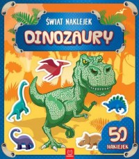 Świat naklejek Dinozaury - okładka książki