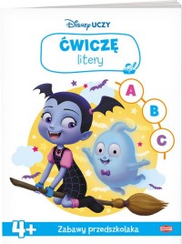 Disney Uczy. Ćwiczę litery 4+ - okładka książki