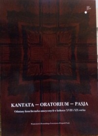 Kantata-oratorium-pasja - okładka książki