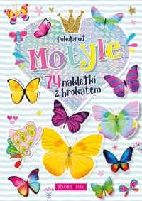 Kolorowanka Motyle plus naklejki - okładka książki