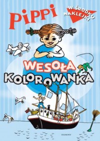 Pippi. Wesoła kolorowanka z naklejkami - okładka książki