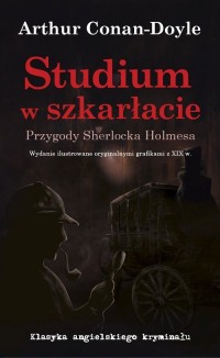 Studium w szkarłacie Przygody Sherlocka - okładka książki