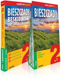 Explore!guide Bieszczady 2w1 w.2019 - okładka książki