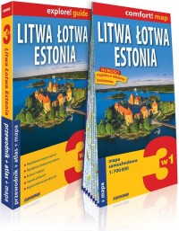 Litwa Łotwa Estonia 3w1 przewodnik - okładka książki
