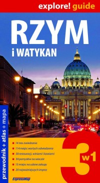 Rzym i Watykan 3w1 przewodnik + - okładka książki