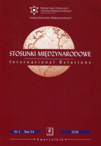 Stosunki międzynarodowe. Tom 54 - okładka książki