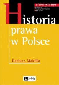 Historia prawa w Polsce - okładka książki