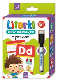 Literki Karty edukacyjne z pisakiem - okładka podręcznika