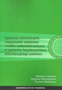 Operacje informacyjne, rozpoznanie - okładka książki