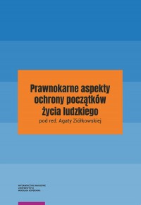 Prawnokarne aspekty ochrony początków - okładka książki