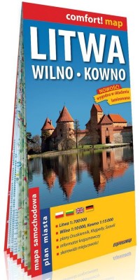 Comfort!map Litwa, Wilno, Kowno - okładka książki