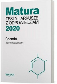 Matura 2020. Chemia. Testy i arkusze. - okładka podręcznika