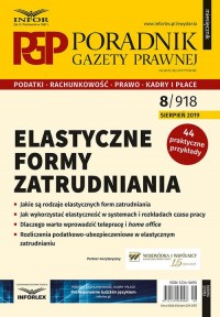 Poradnik Gazety Prawnej 8/2019. - okładka książki