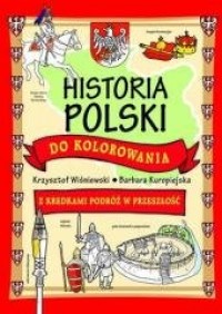 Historia Polski do kolorowania - okładka książki