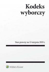 Kodeks wyborczy wyd.6/2019 - okładka książki