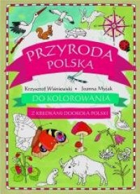 Przyroda polska do kolorowania - okładka książki