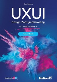 UXUI Design Zoptymalizowany Manual - okładka książki
