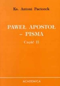 Paweł Apostoł. Pisma cz. 2 - okładka książki