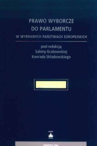 Prawo wyborcze do parlamentu w - okładka książki