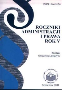 Roczniki Administracji i Prawa. - okładka książki