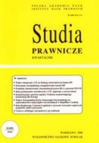 Studia prawnicze nr 3/2006 - okładka książki