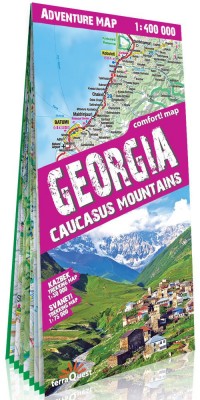 Adventure map Gruzja 1:400 000 - okładka książki
