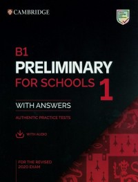B1 Preliminary for Schools 1 for - okładka podręcznika