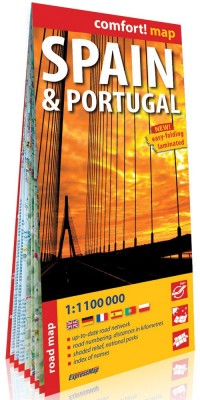 Comfort! map Spain & Portugal mapa - okładka książki
