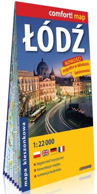 Comfort!map Łódź 1:22 000 kieszonkowy - okładka książki