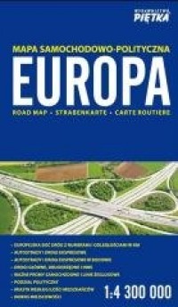 Europa 2018 mapa samochodowa 1:4 - okładka książki